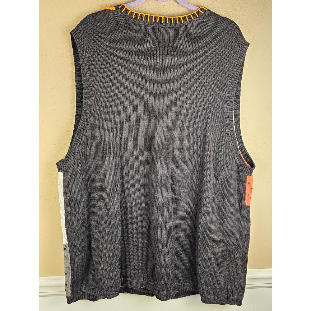 Vintage Basic Editions Womens Halloween Sweater Vest 3X - Picture 3 of 3